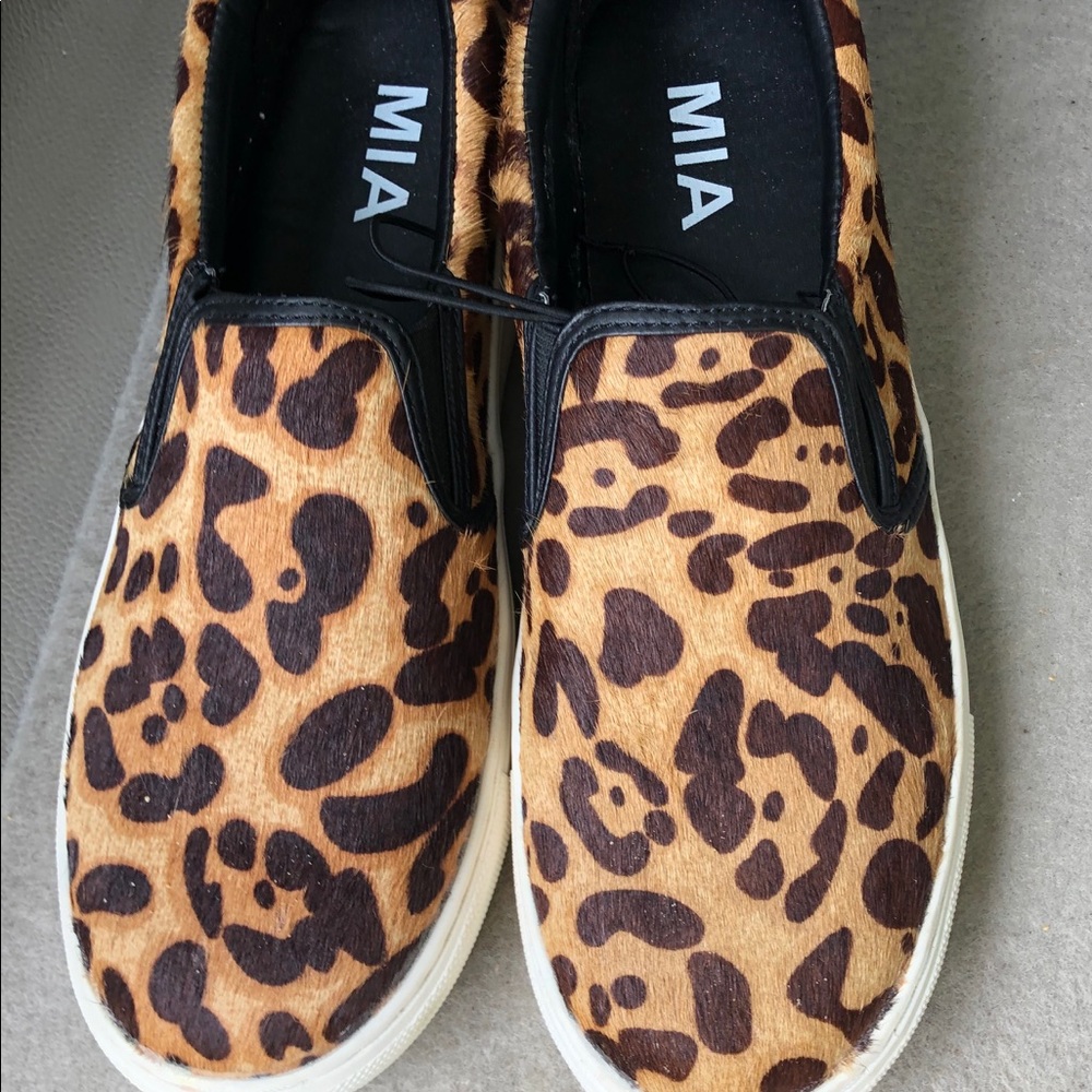 Leopard print loafers